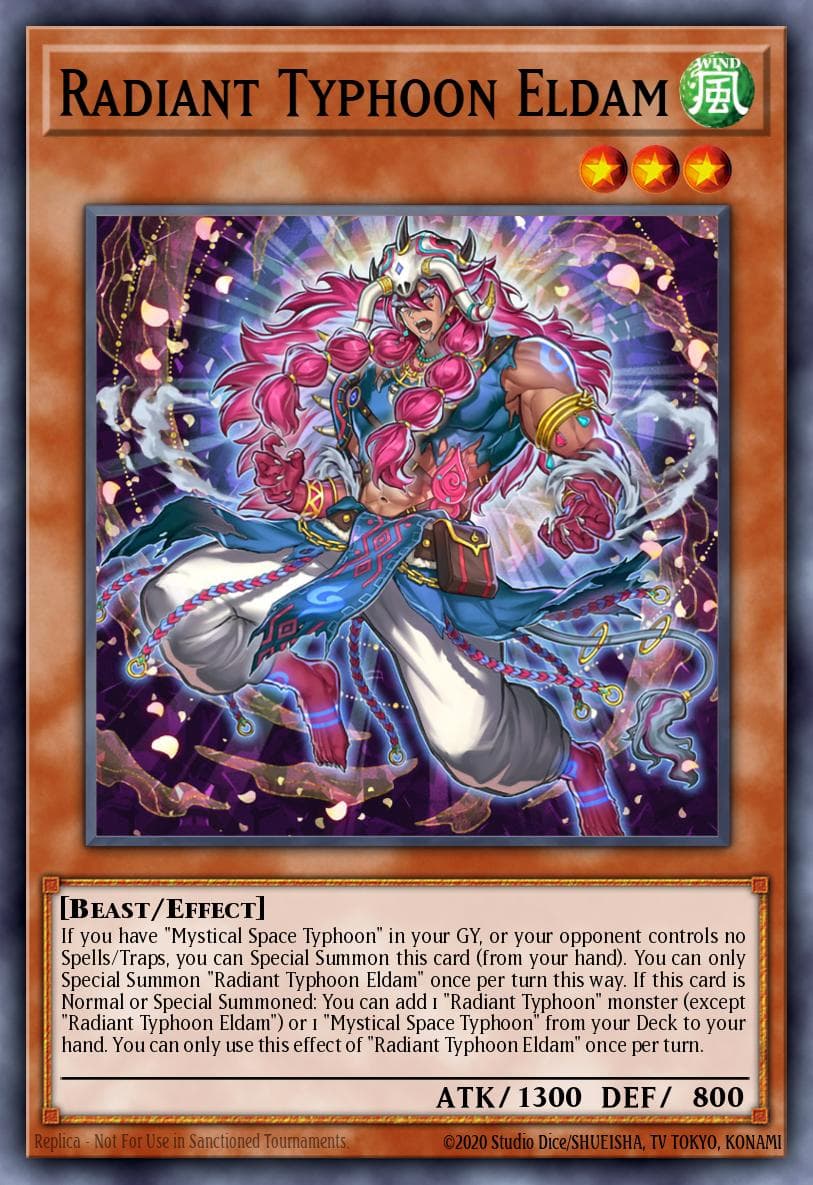 Radiant Typhoon Eldam Doom of Dimensions card