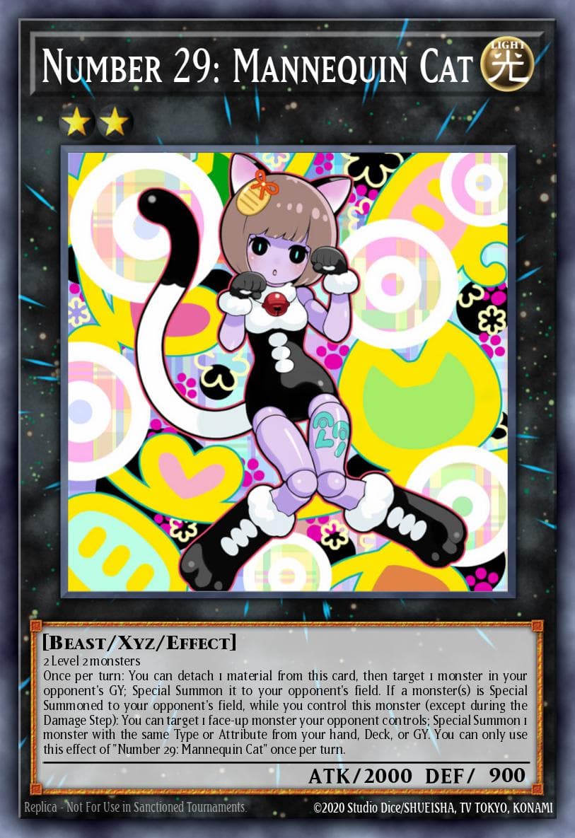 Number 29: Mannequin Cat Rising Rampage Special Edition card