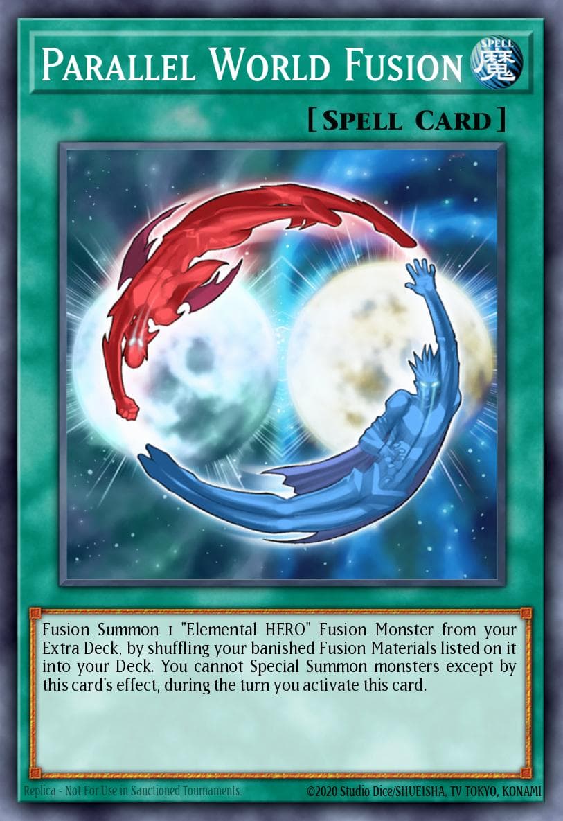 Parallel World Fusion HERO Strike Structure Deck card