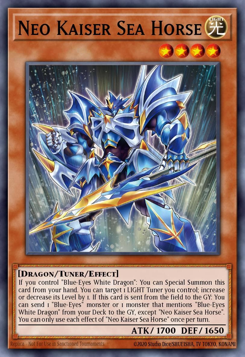 Neo Kaiser Sea Horse Structure Deck: Blue-Eyes White Destiny card