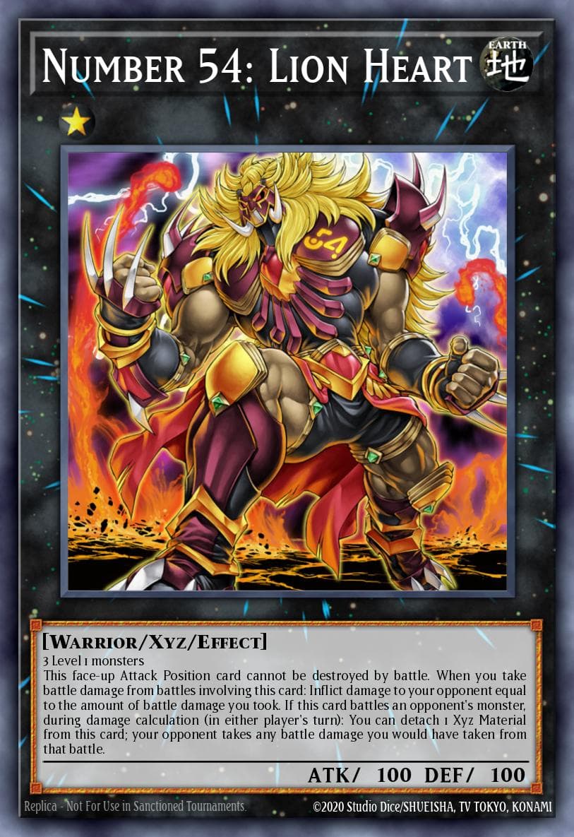 Number 54: Lion Heart Number Hunters card