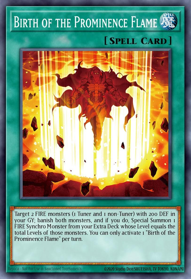 Birth of the Prominence Flame 2022 Tin of the Pharaoh's Gods card