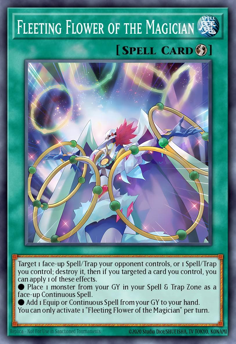 Fleeting Flower of the Magician Doom of Dimensions card