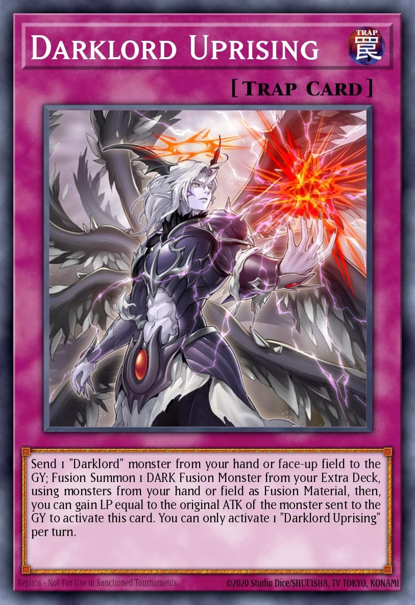 Darklord Uprising Rise of the Duelist Premiere! promotional card card