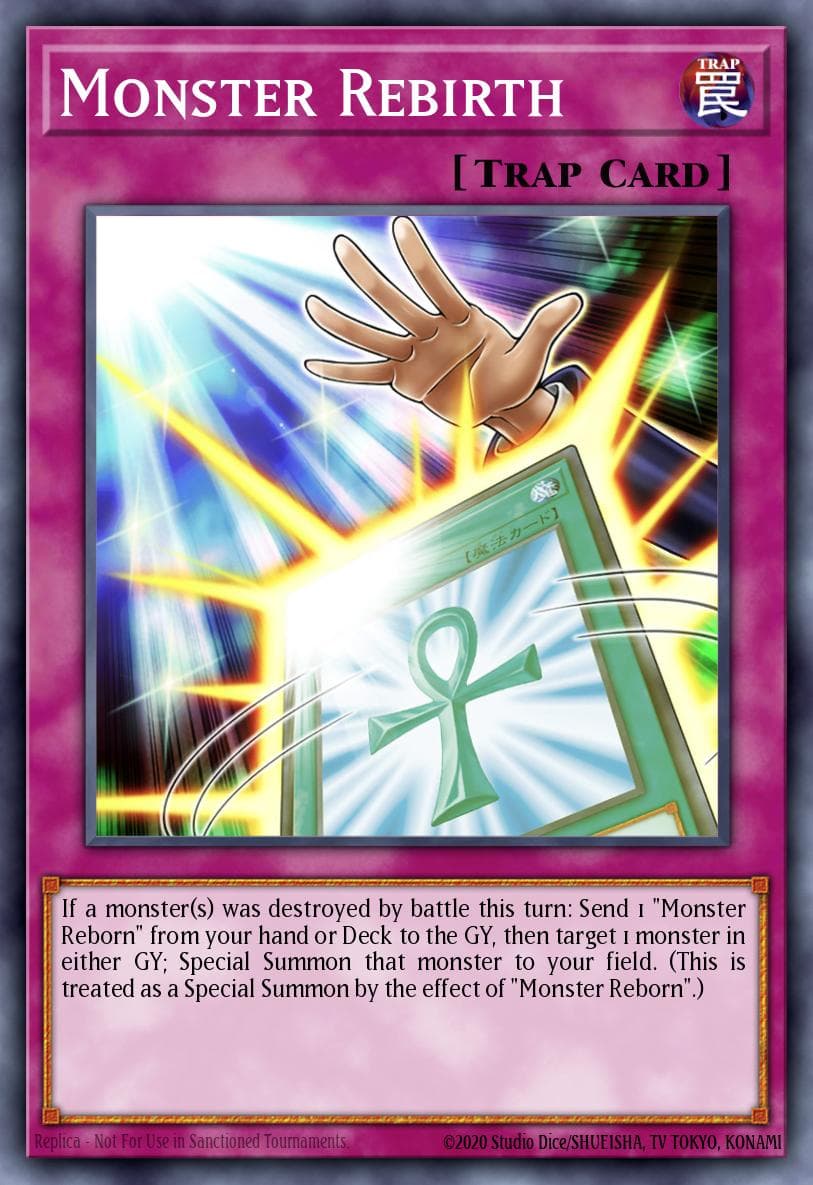 Monster Rebirth Battle of Chaos card