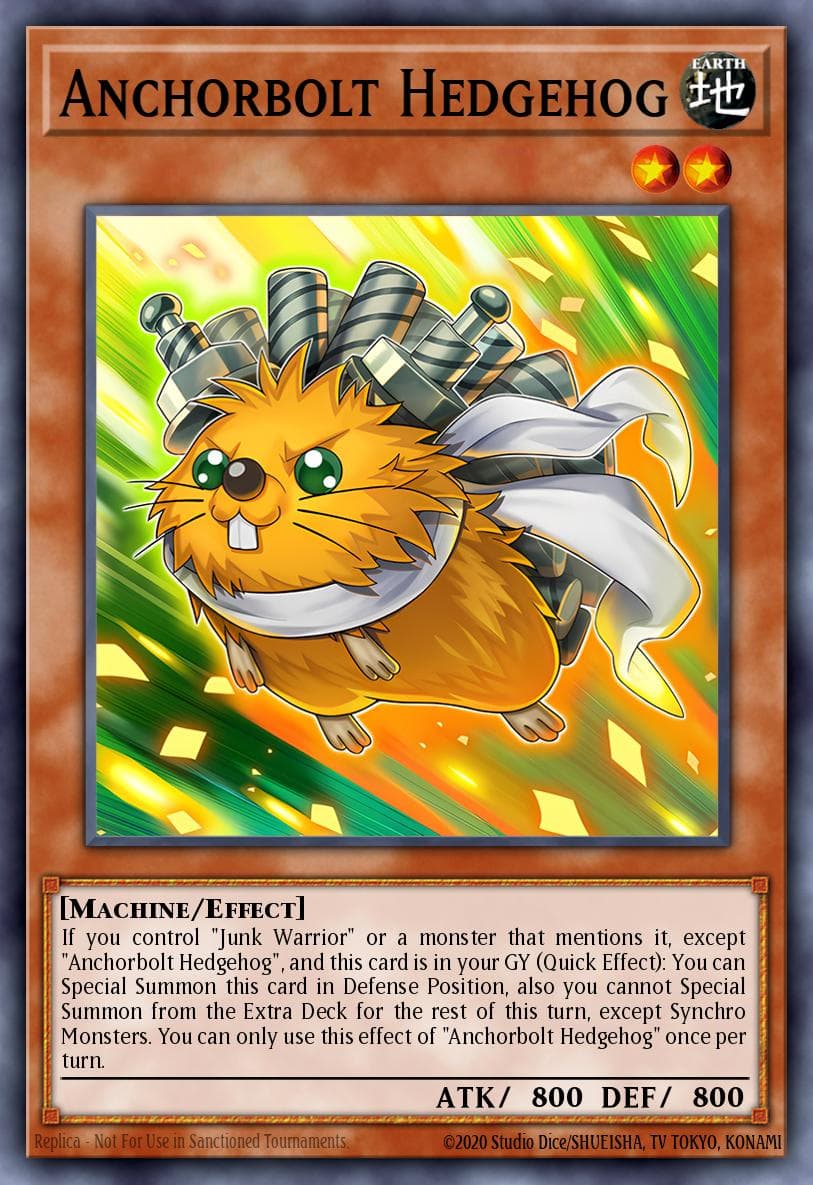 Anchorbolt Hedgehog Legendary 5D's Decks card