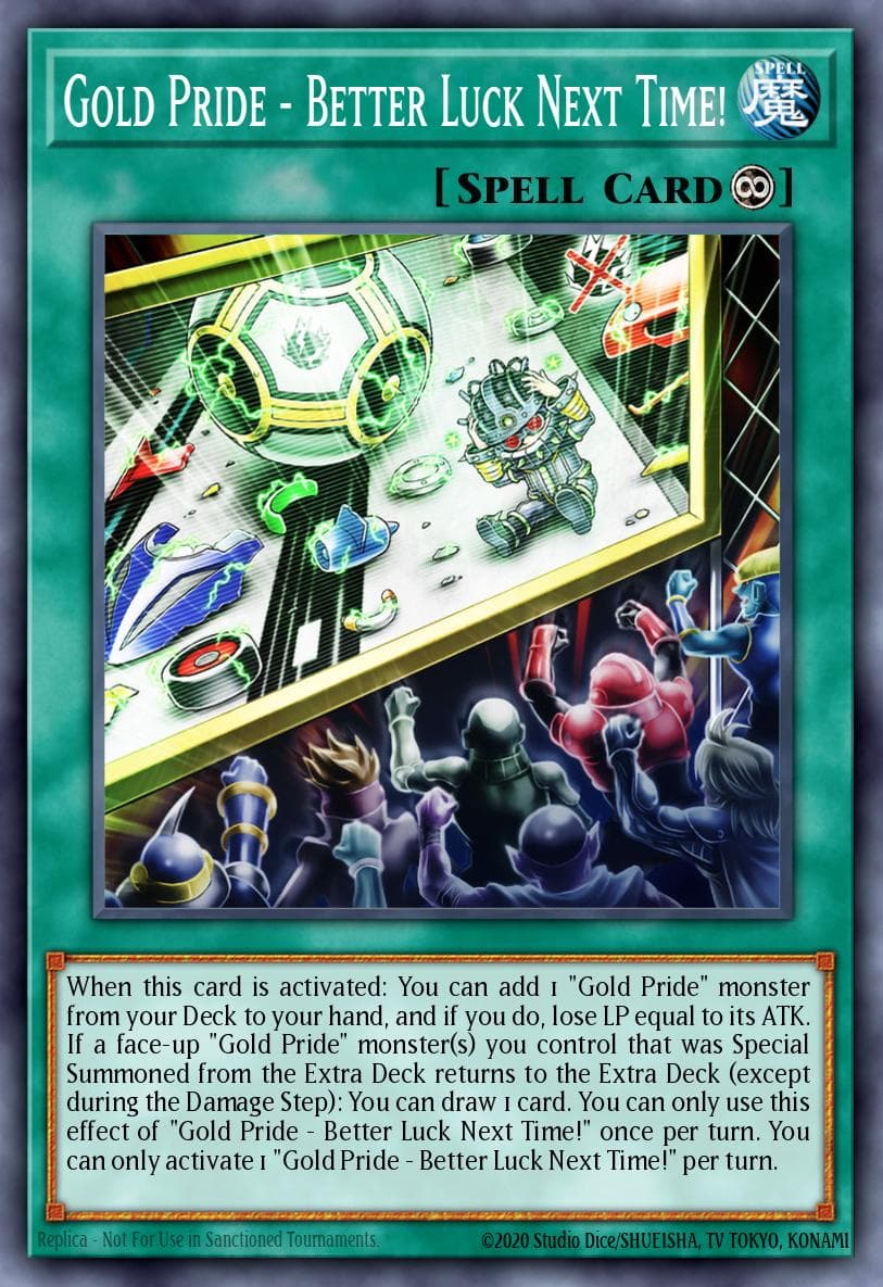 Gold Pride - Better Luck Next Time! Cyberstorm Access card