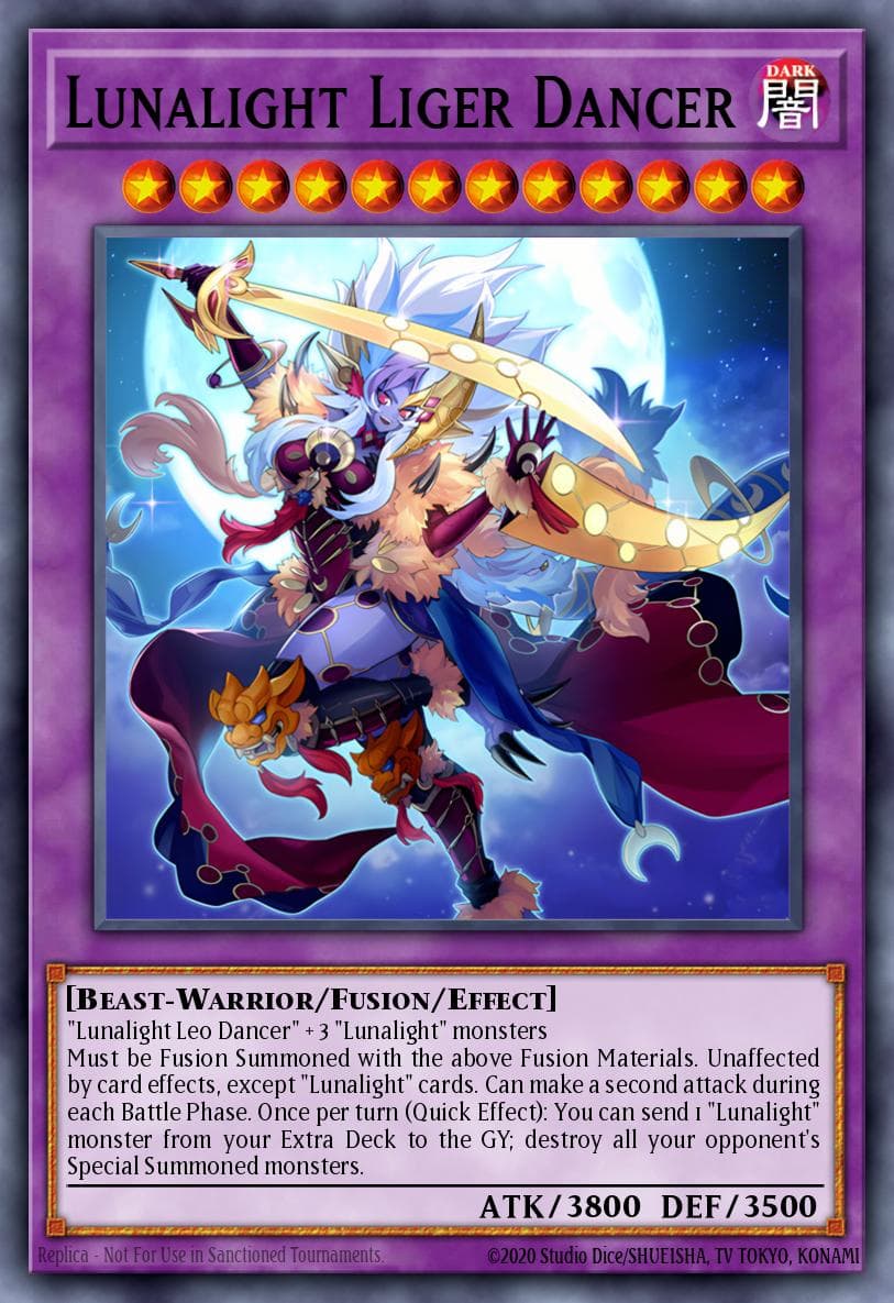Lunalight Liger Dancer Duelist's Advance card