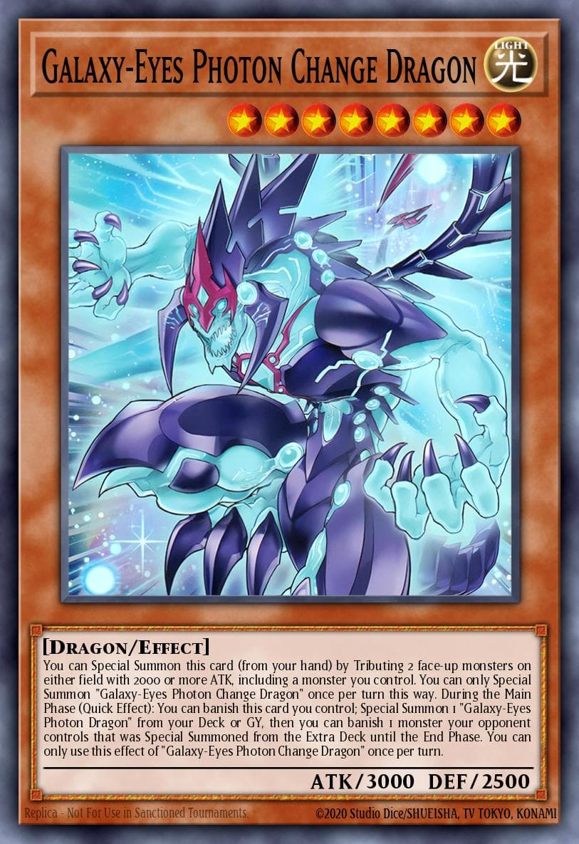 银河眼辉光子龙 游戏王 card