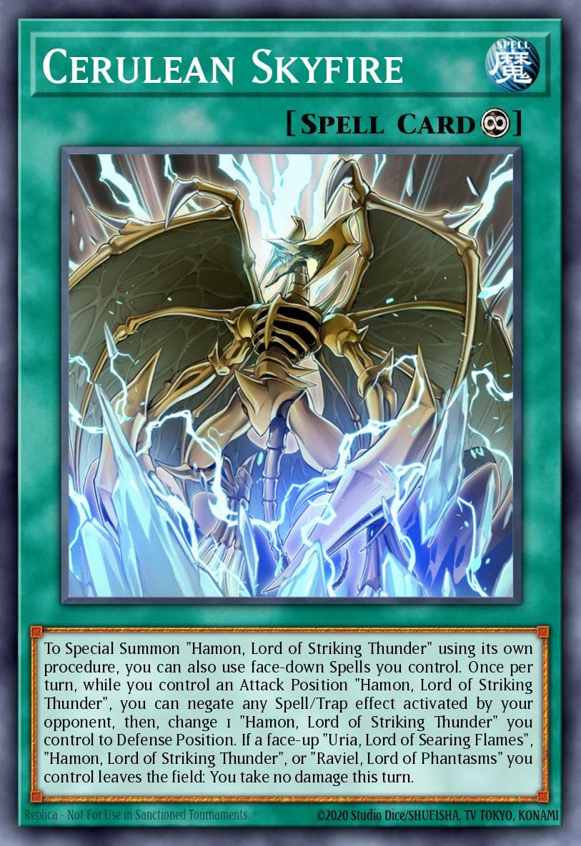 Cerulean Skyfire Structure Deck: Sacred Beasts card