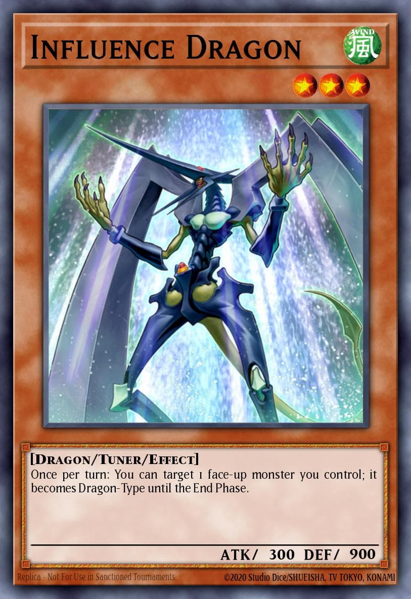Influence Dragon 遊戲王 card