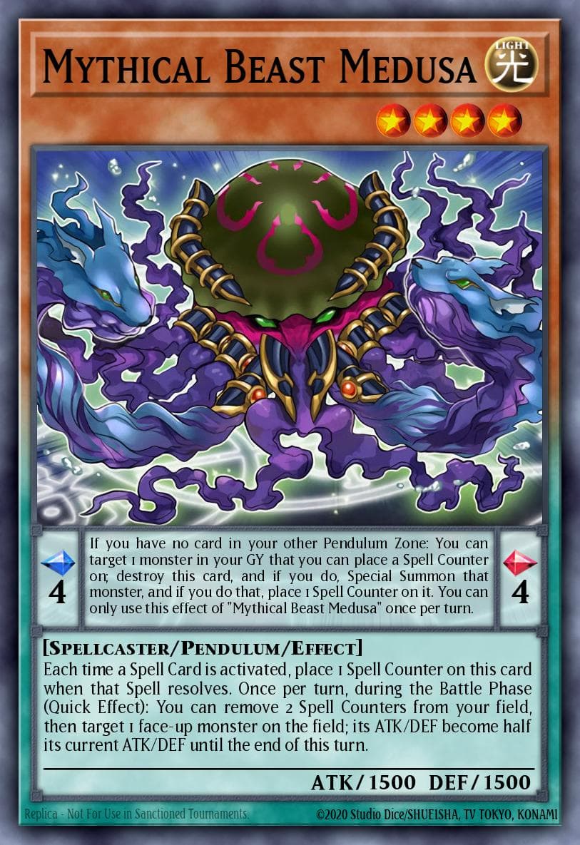 Mythical Beast Medusa Structure Deck: Order of the Spellcasters card