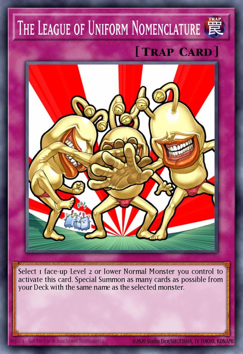 The League of Uniform Nomenclature Dark Revelation Volume 4 card