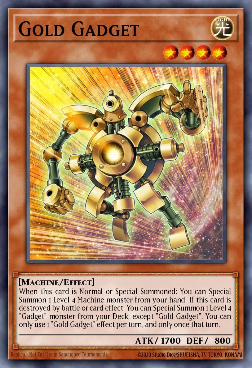 Gold Gadget Yu-Gi-Oh! The Dark Side of Dimensions Movie Pack: Gold Edition card