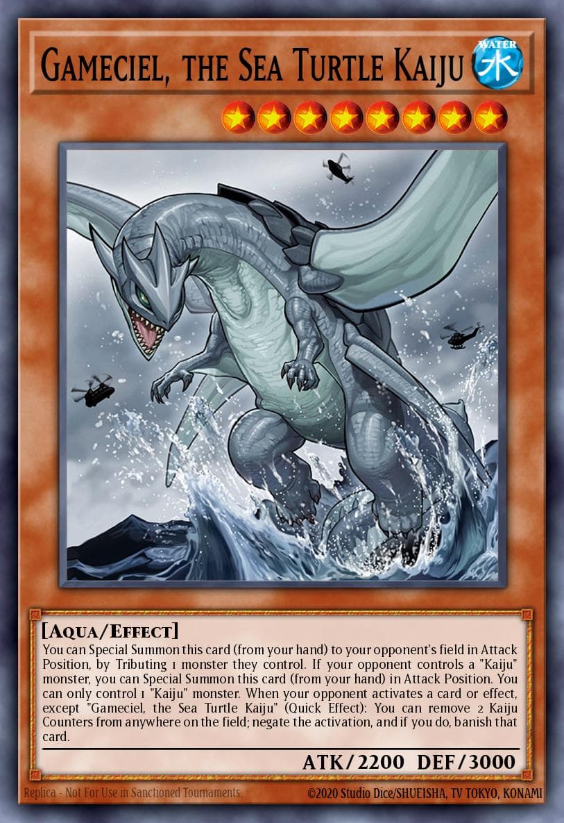 Gameciel, the Sea Turtle Kaiju Dimension of Chaos: Special Edition card