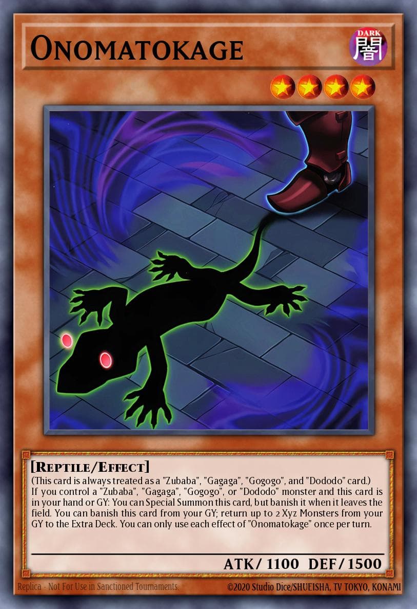 Onomatokage Doom of Dimensions card