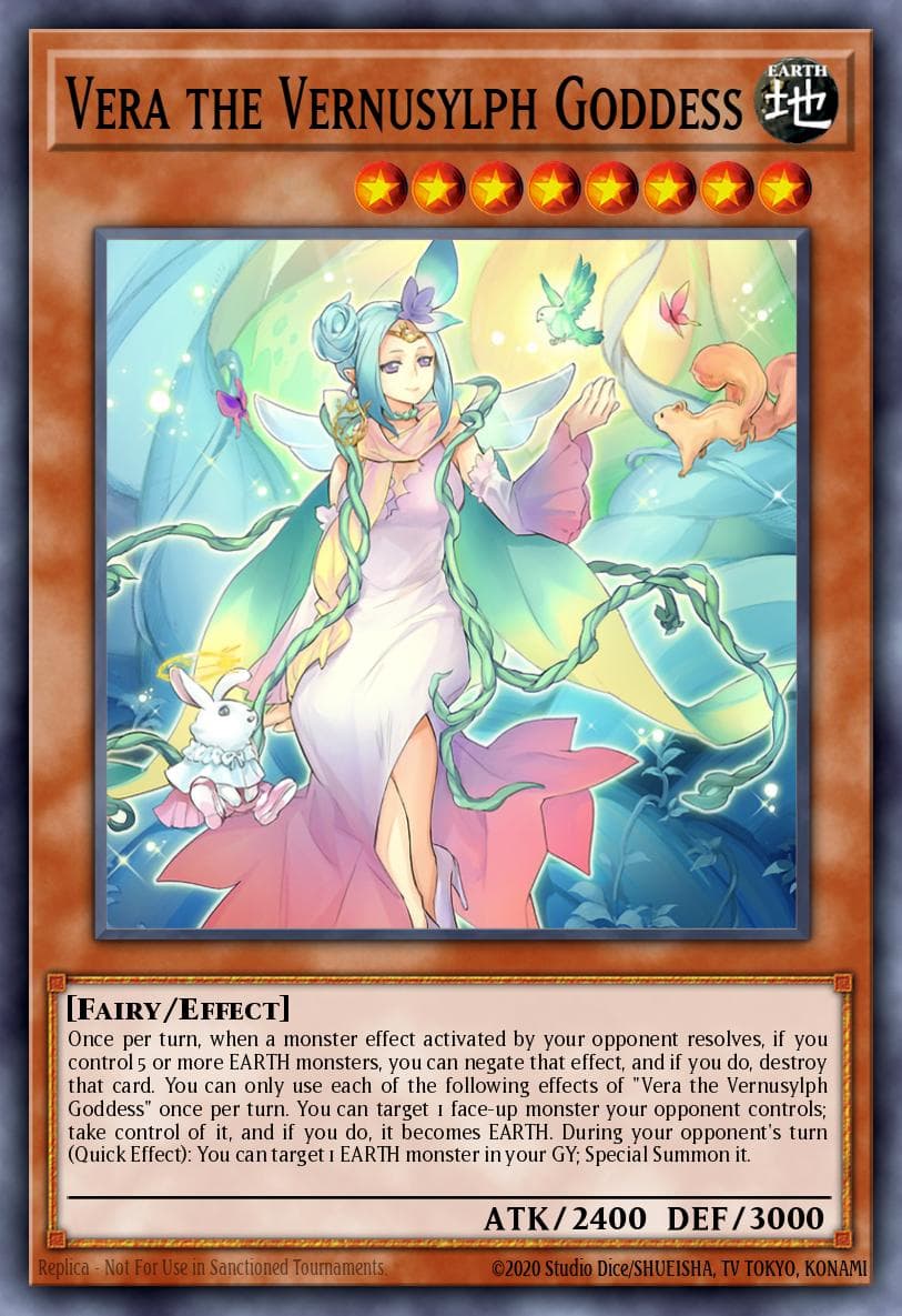 Vera the Vernusylph Goddess Darkwing Blast card