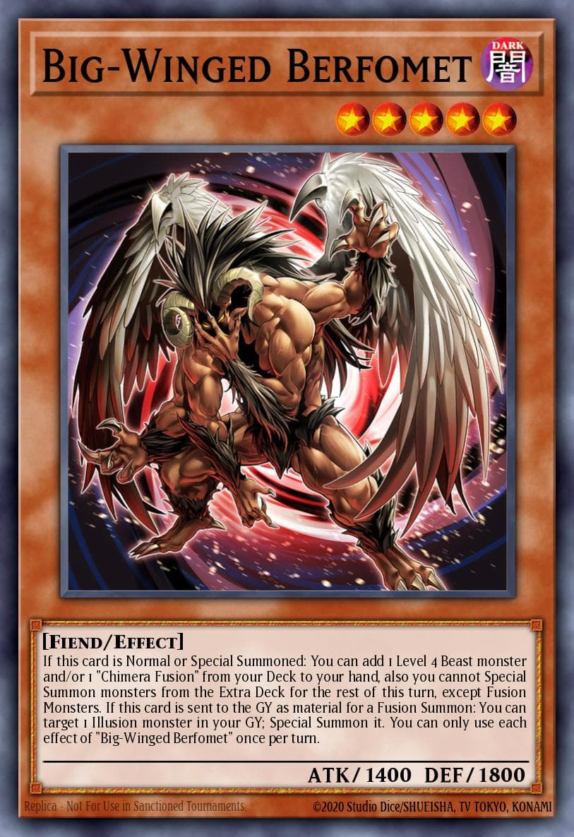 Big-Winged Berfomet Duelist Nexus card