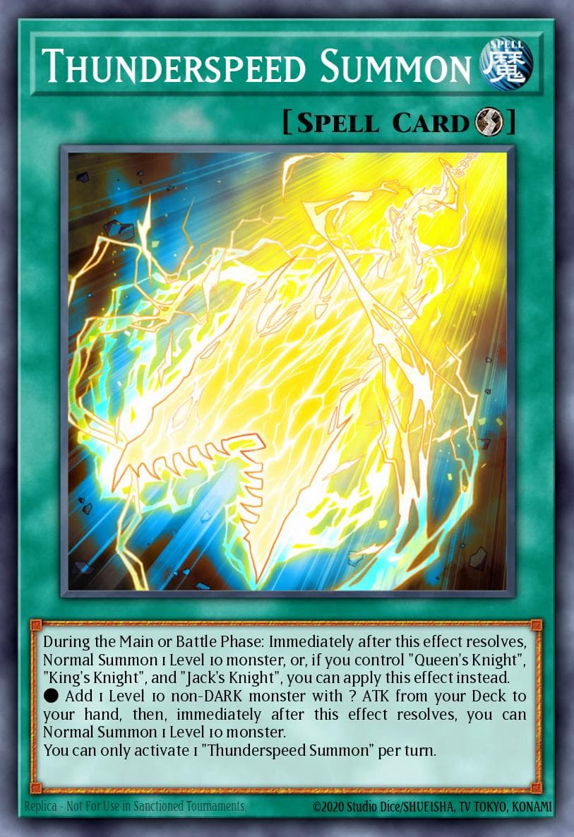 Thunderspeed Summon 遊戲王 card