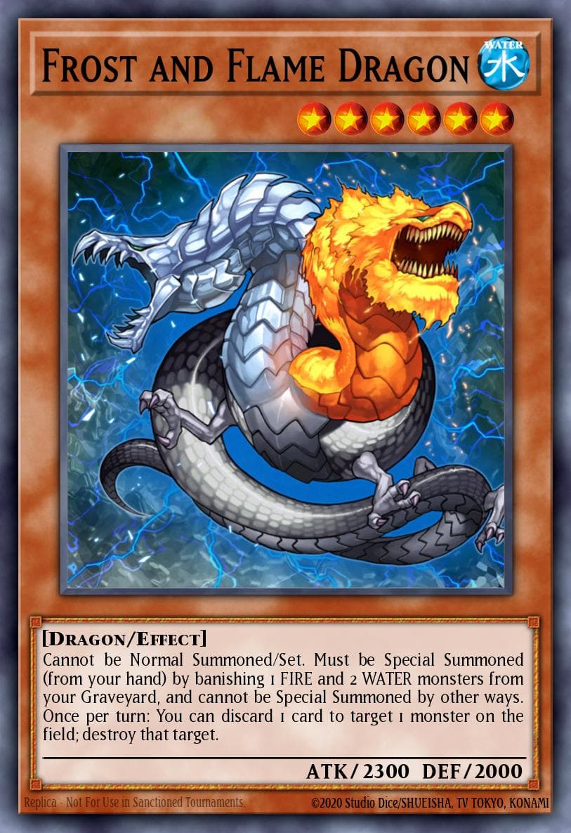 Frost and Flame Dragon Speed Duel GX: Midterm Paradox card