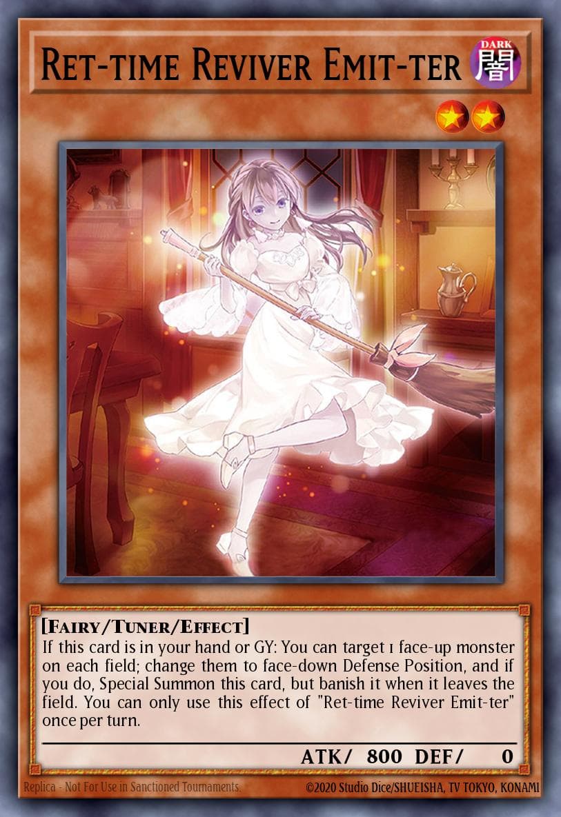 Ret-time Reviver Emit-ter Rise of the Duelist Premiere! promotional card card