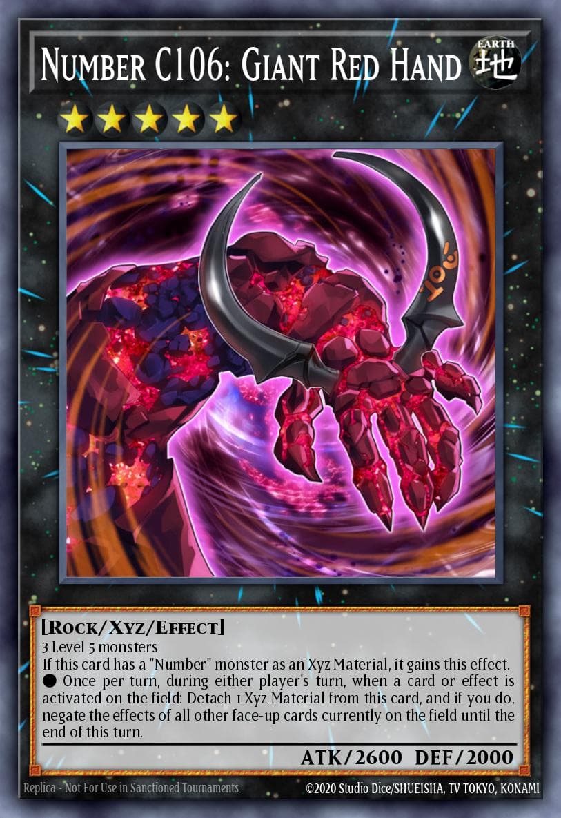 Number C106: Giant Red Hand Dragons of Legend: The Complete Series card
