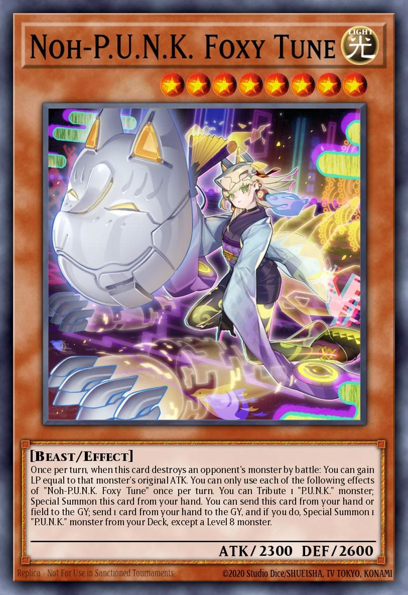 Noh-P.U.N.K. Foxy Tune Battles of Legend: Monstrous Revenge card