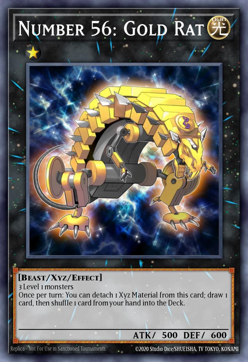 Number 56: Gold Rat Zexal Collection Tin card