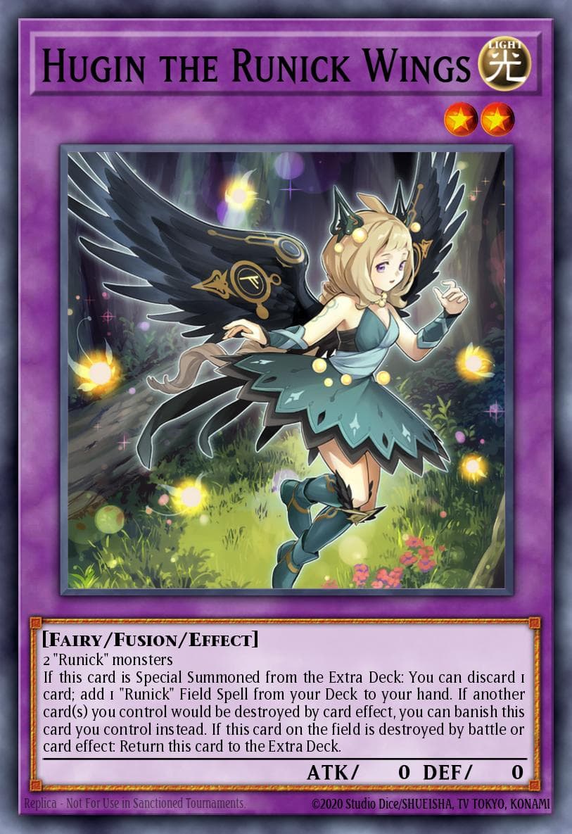 Hugin the Runick Wings Tactical Masters card