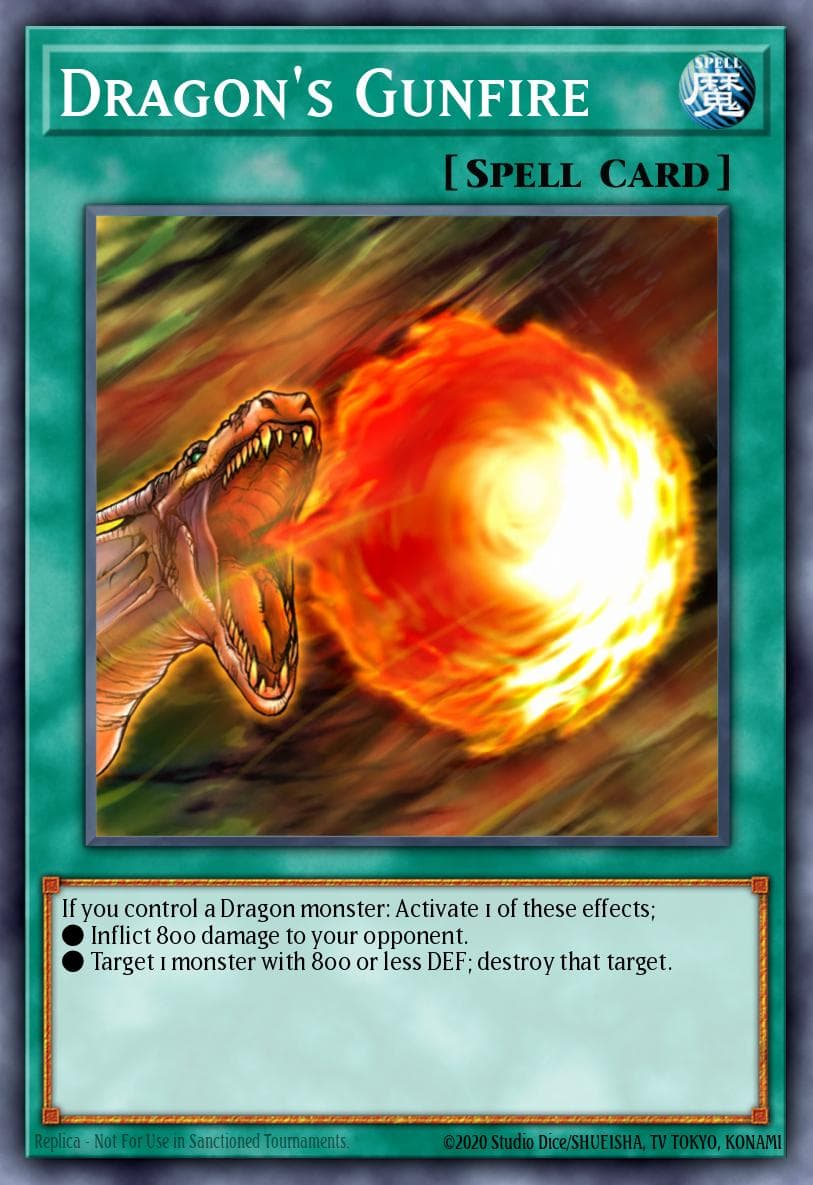 Dragon's Gunfire Mystic Fighters card