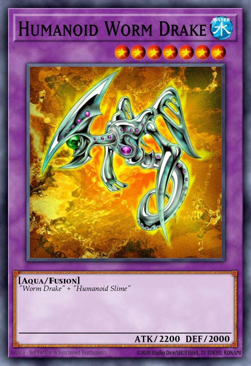 Humanoid Worm Drake Labyrinth of Nightmare card