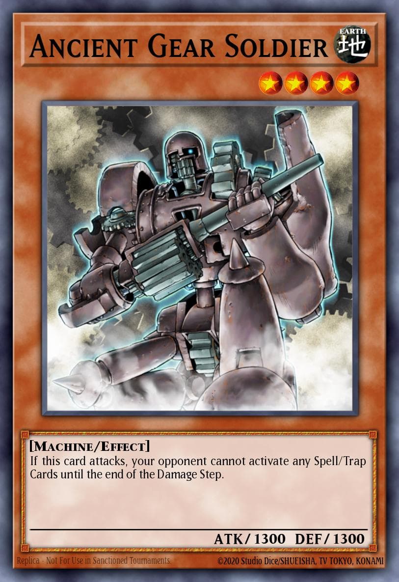 Ancient Gear Soldier Machine Reactor Structure Deck card