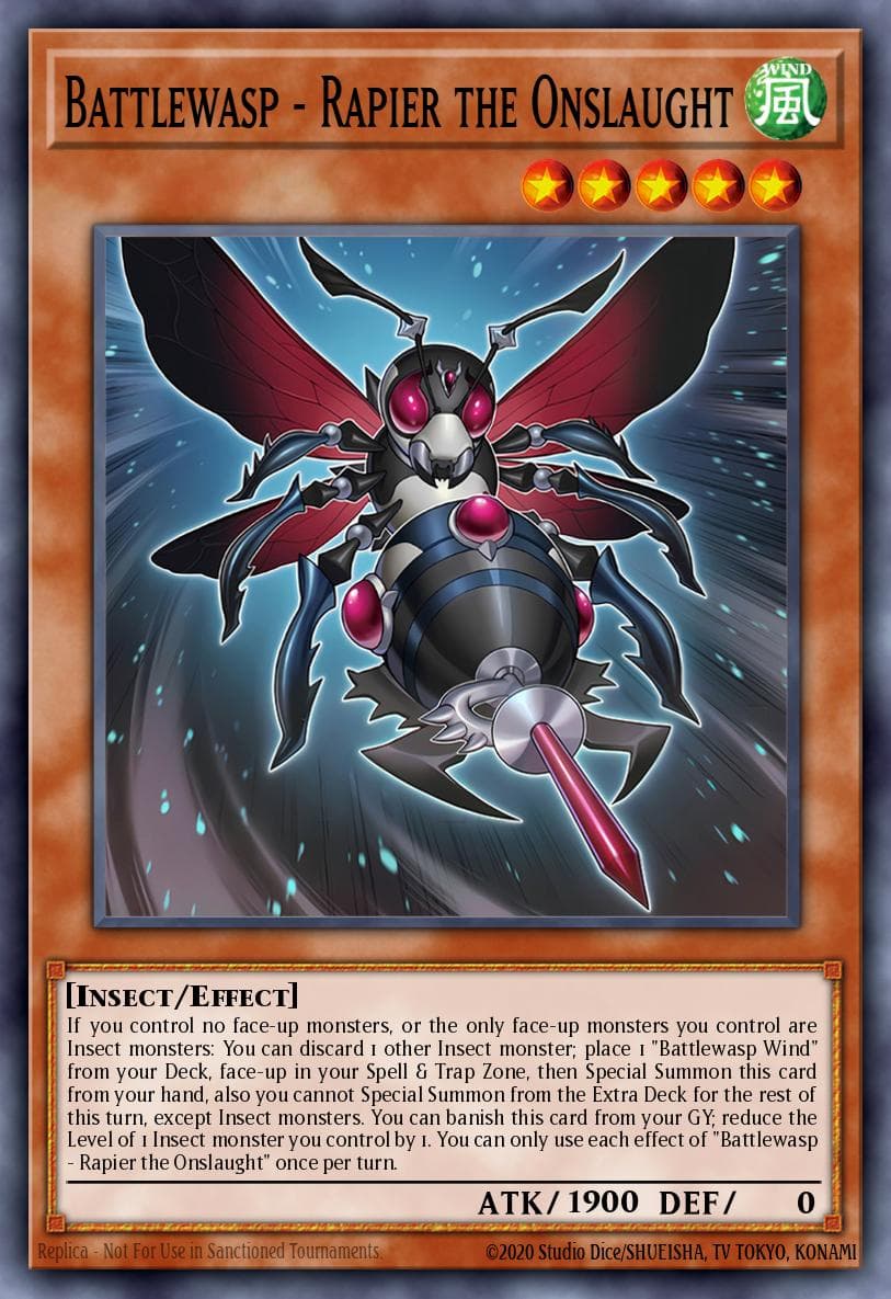 Battlewasp - Rapier the Onslaught Rage of the Abyss card