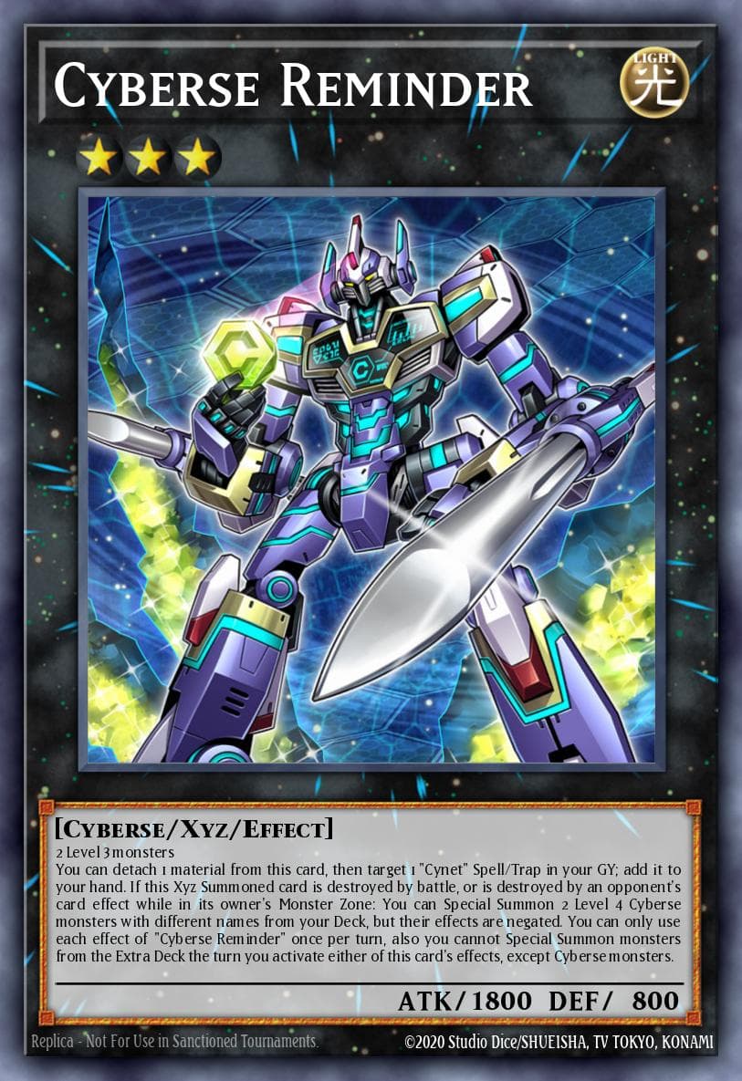 Cyberse Reminder Dark Neostorm Special Edition card