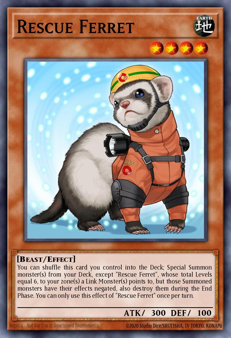 Rescue Ferret Code of the Duelist Special Edition card