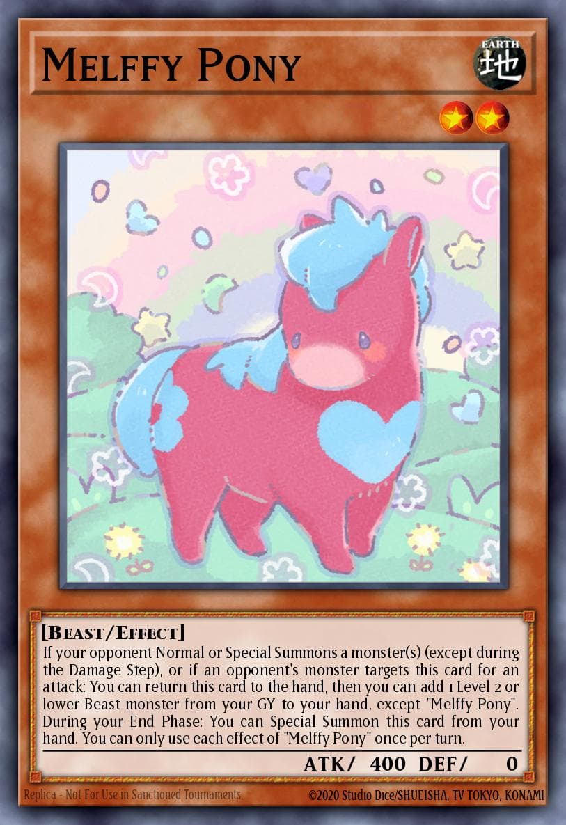 Melffy Pony Rise of the Duelist Premiere! promotional card card