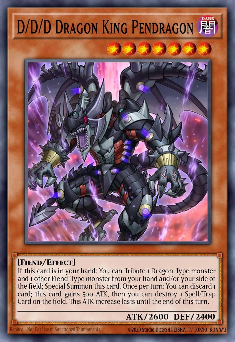 D/D/D Dragon King Pendragon Saber Force Starter Deck card