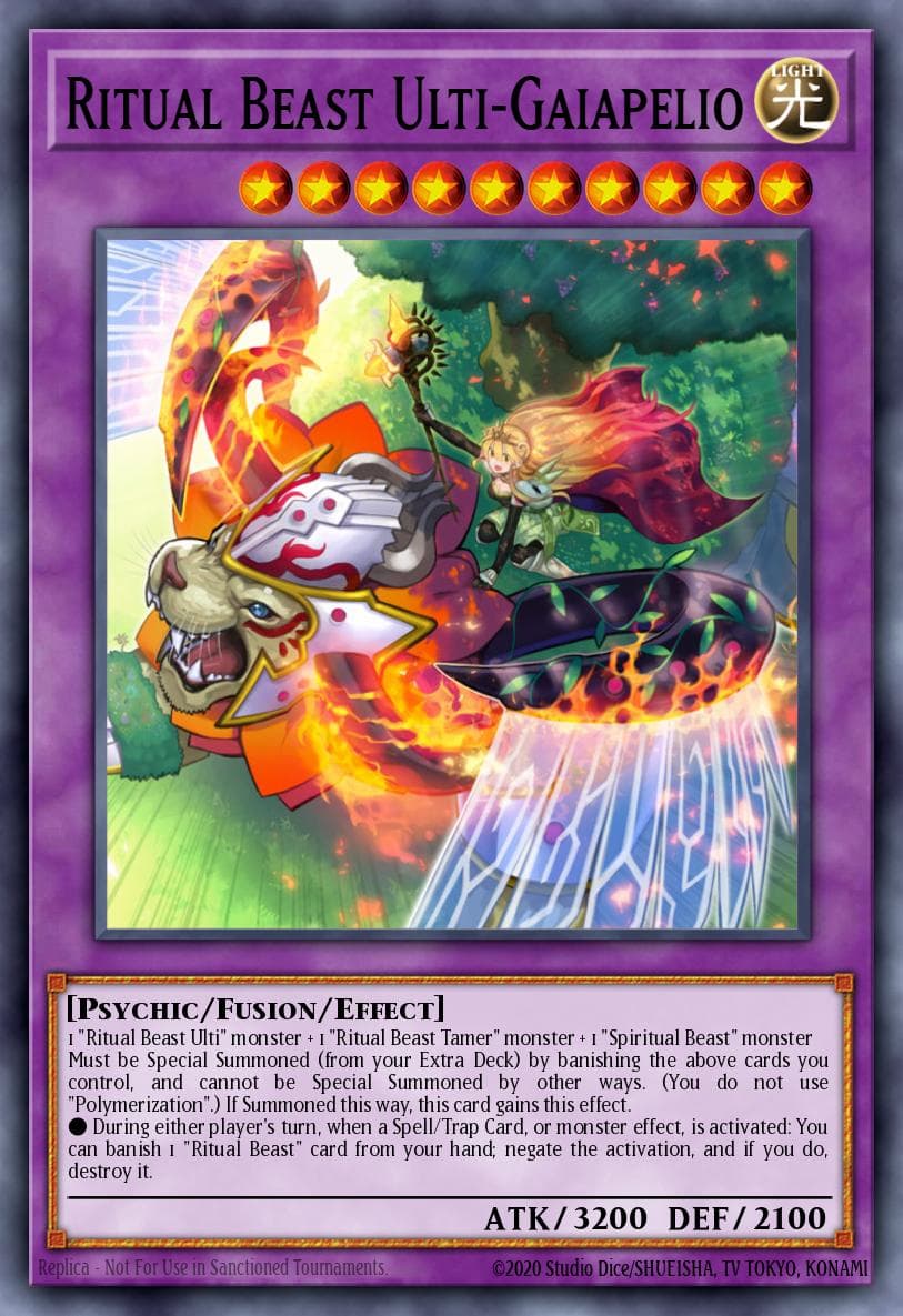 Ritual Beast Ulti-Gaiapelio Battles of Legend: Terminal Revenge card