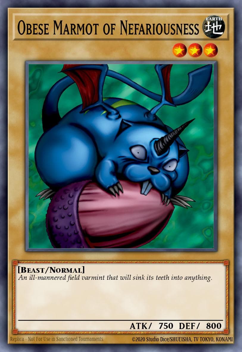 Obese Marmot of Nefariousness World Championship 2010 Card Pack card