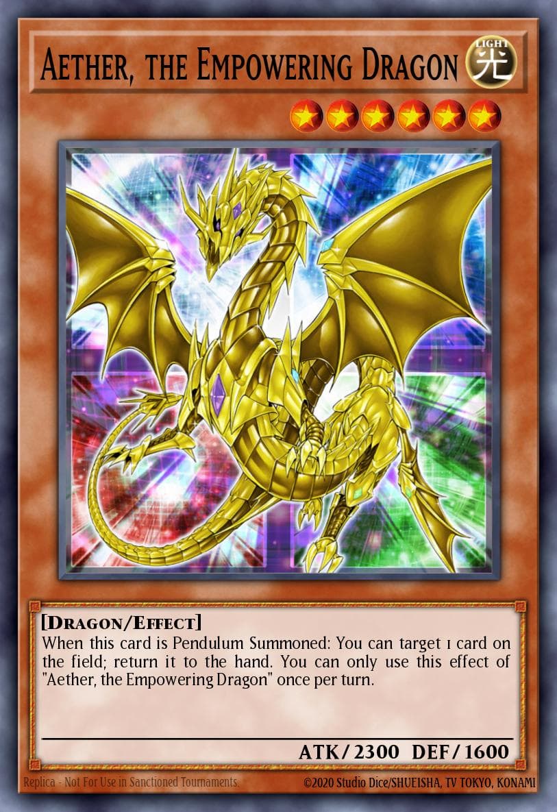 Aether, the Empowering Dragon Super Starter: Space-Time Showdown card