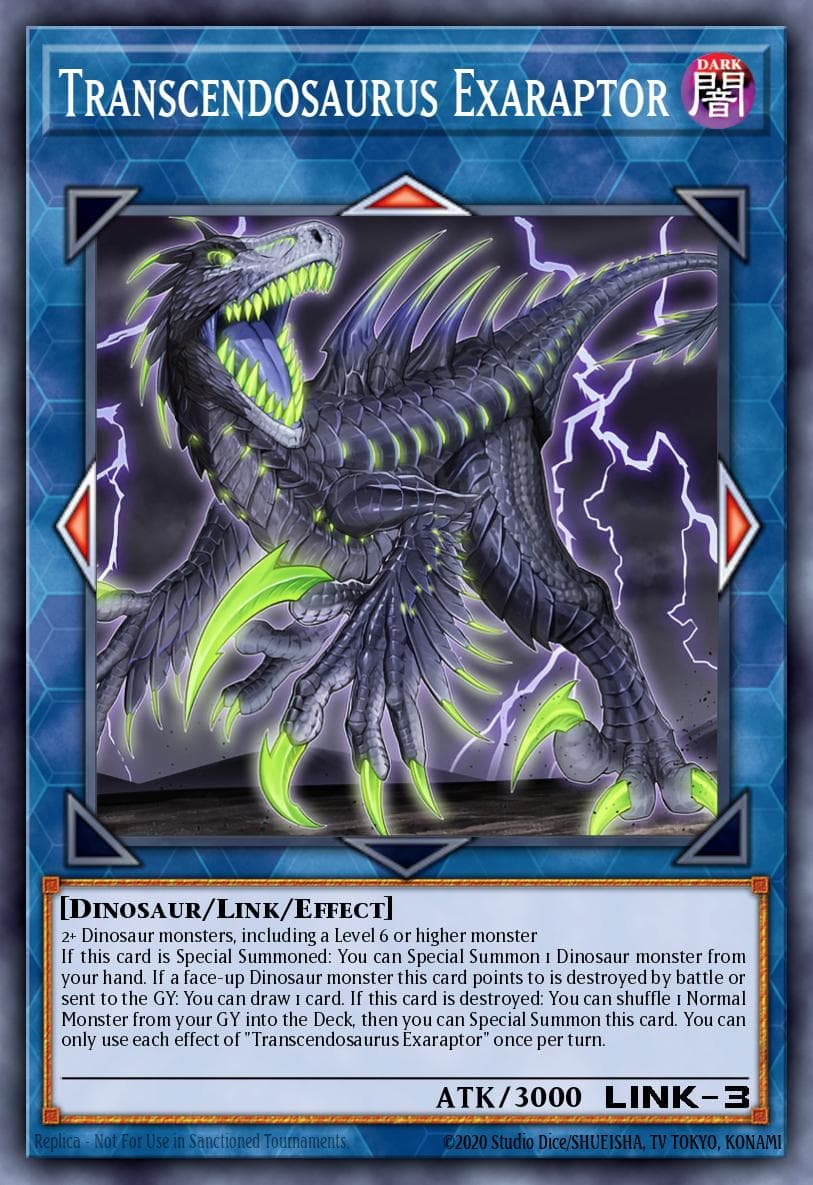 Transcendosaurus Exaraptor 25th Anniversary Tin: Dueling Mirrors card