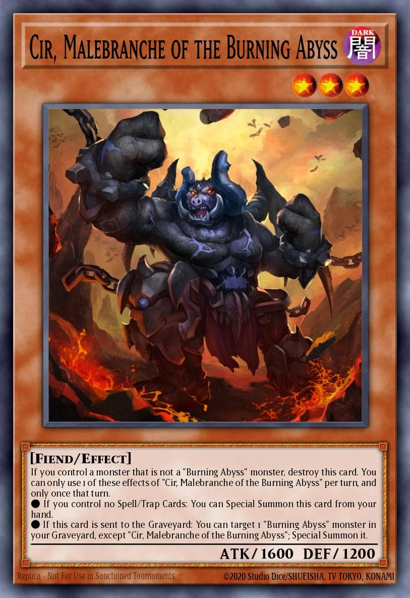 Cir, Malebranche of the Burning Abyss Duelist Alliance: Deluxe Edition card