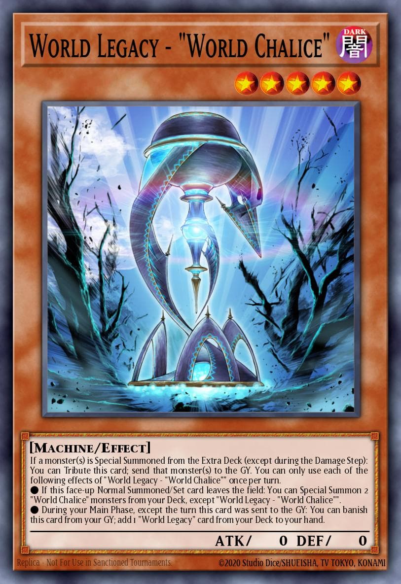 World Legacy - "World Chalice" Code of the Duelist Special Edition card