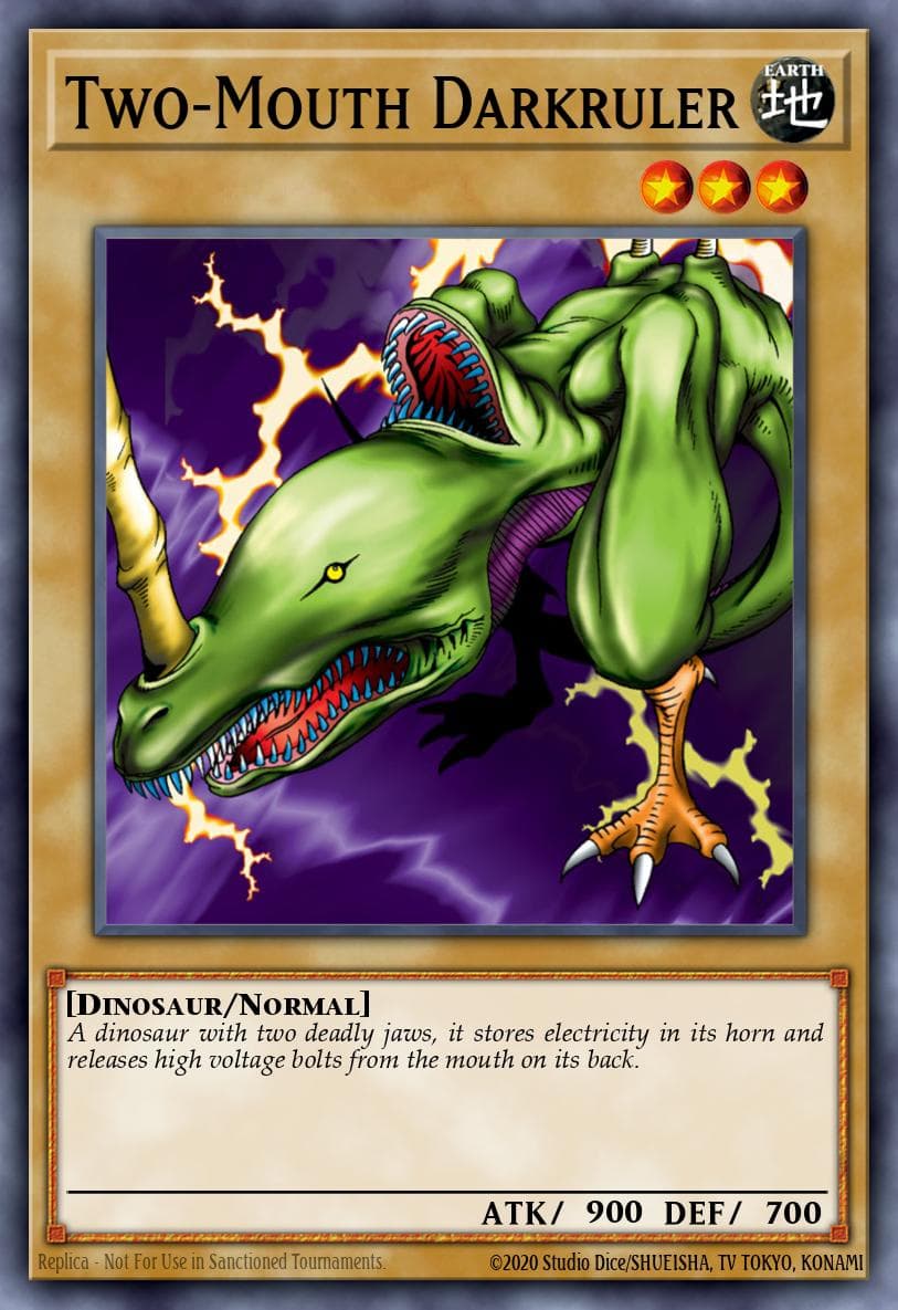Two-Mouth Darkruler Legend of Blue Eyes White Dragon card