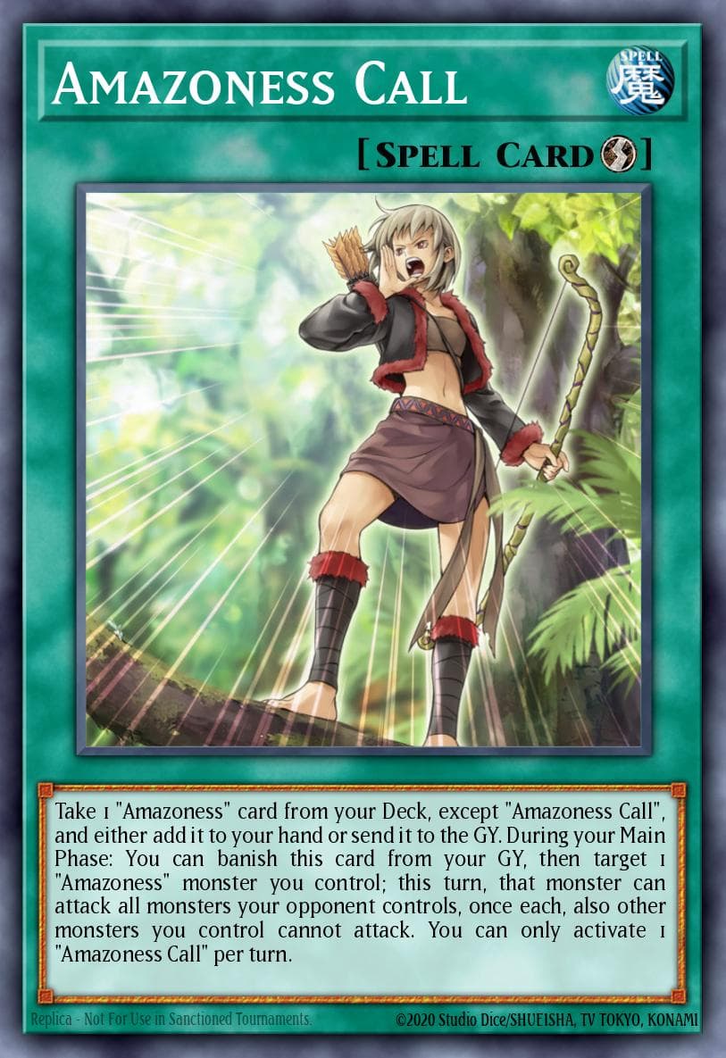 Amazoness Call Legendary Duelists card