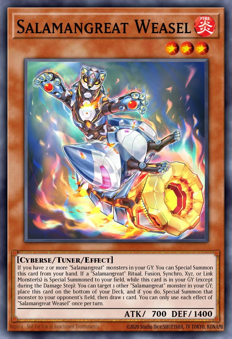 Salamangreat Weasel Legendary Duelists: Soulburning Volcano card