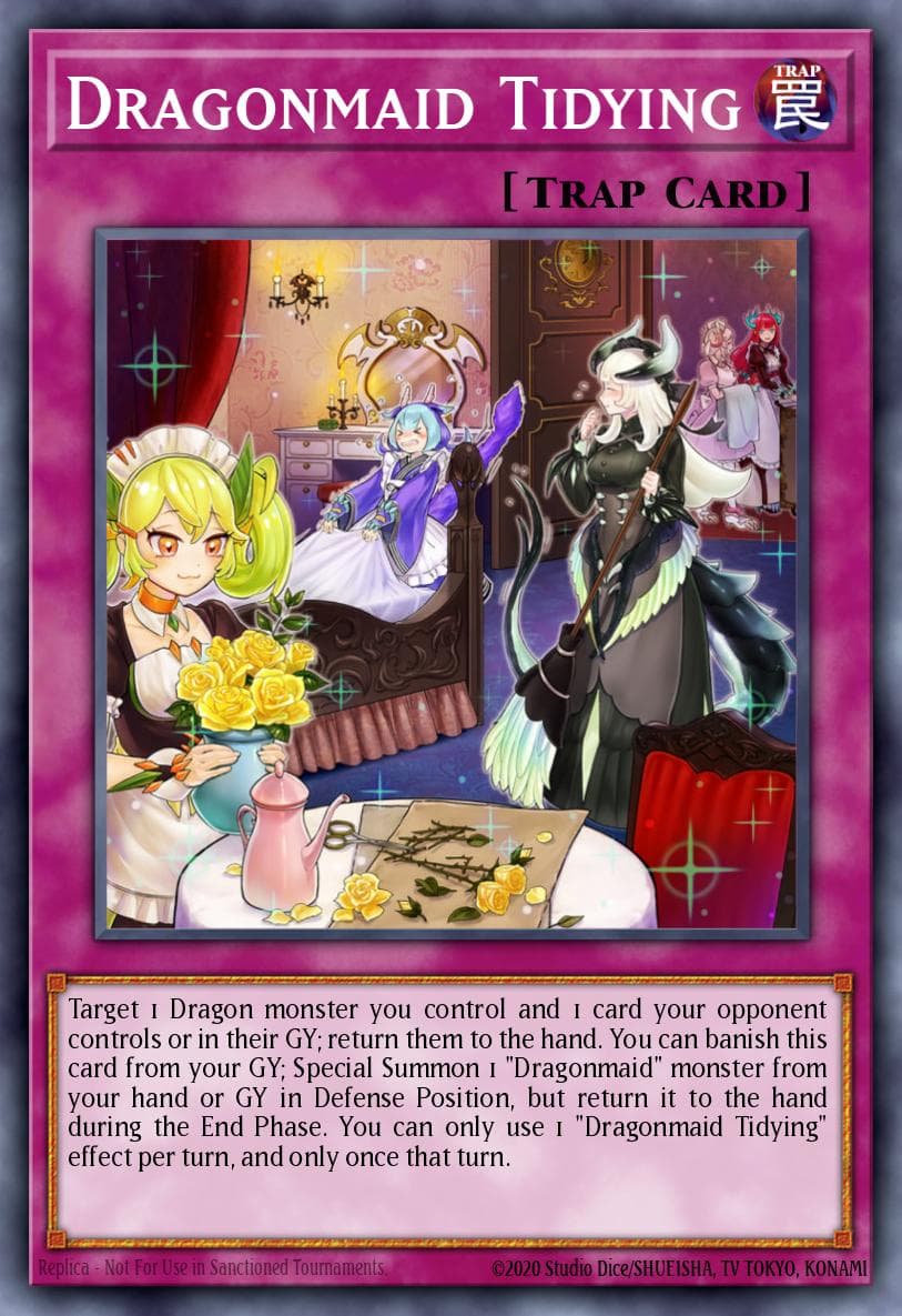 Dragonmaid Tidying Rise of the Duelist Premiere! promotional card card