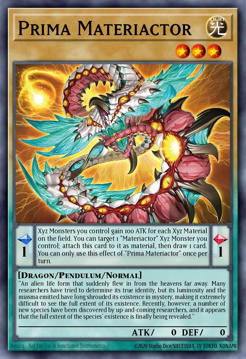 Prima Materiactor Alliance Insight card