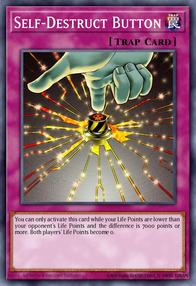 Self-Destruct Button Dark Revelation Volume 2 card