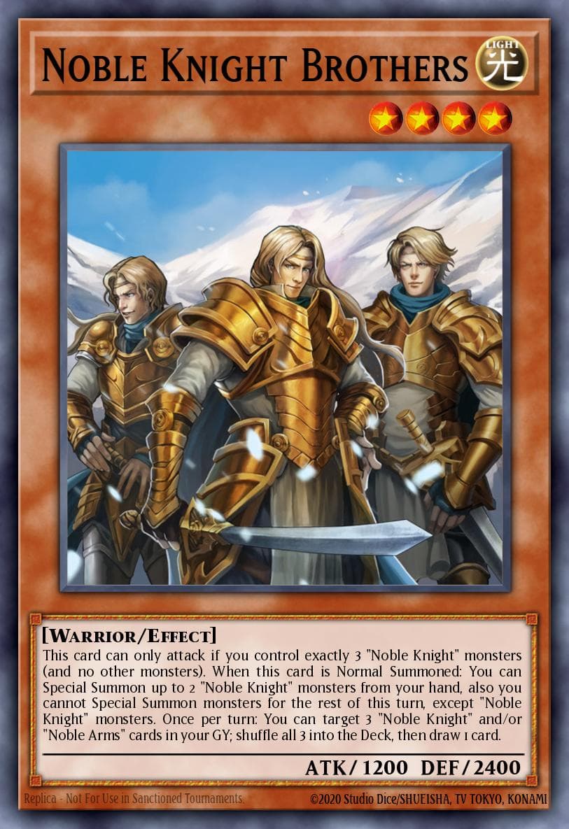 Noble Knight Brothers Battles of Legend: Relentless Revenge card